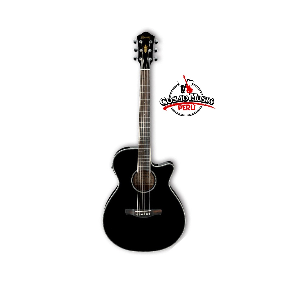 Guitarra Electroacustica Ibanez Aeg8 BK Cuerdas Metal-01